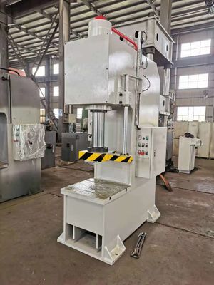 Y41 100Ton Hidrolik C Frame Press Machine Untuk Stainless Steel Baja Ringan Meninju 25Mpa