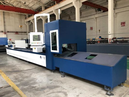 6kw IPG CNC Fiber Laser Cutting Machine 10mm Untuk Pipa Bulat Persegi