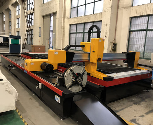 3000w Mesin Pemotong Laser Baja Karbon 220Mm CNC Tube Punching Machine 120m / Min