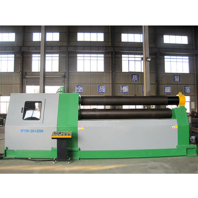 Tiga Roll Plat Bending Rolling Machine W11H-20x3000 ISO9001 4.5m / Min