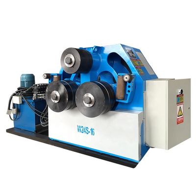 W24S-45 Hidrolik Tiga Roller Pipa Mesin Bending Angle Steel Tube Membuat Mesin