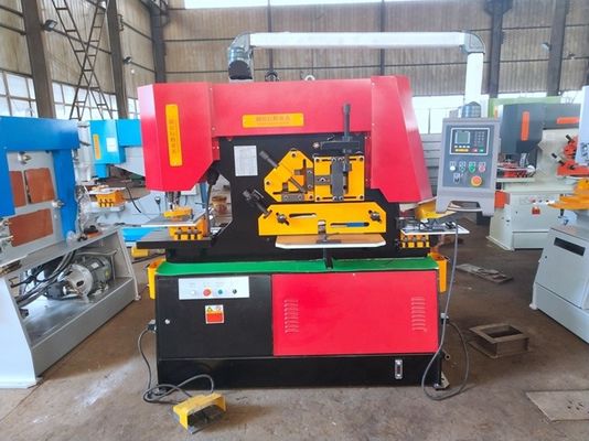 Mesin Pemotong Baja Sudut Hidrolik 120T 80mm Untuk Pembuatan Pipa / Punching