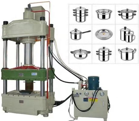 200T Aluminium Stainless Steel Pot Membuat Mesin Deep Drawing Hidrolik Press 11KW 1120mm