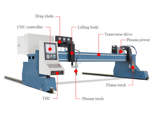 Mesin Pemotong Plasma CNC 440V 3000X10000mm, Pemotong Plasma Airgas